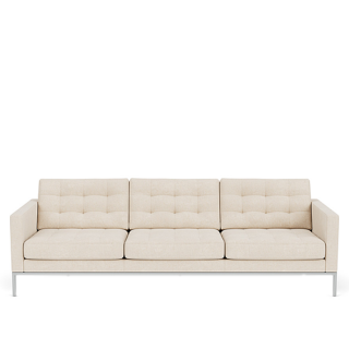 Florence Knoll Relax: Three-seat sofa, Hermoso Ivory
