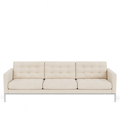 Florence Knoll Relax: Three-seat sofa, Hermoso Ivory - Knoll - Florence Knoll - Furniture by Designcollectors