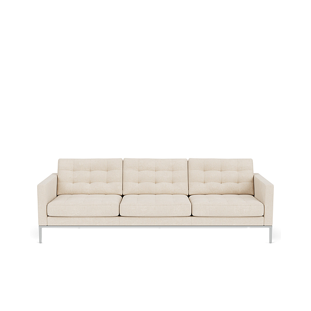 Florence Knoll Relax: Three-seat sofa, Hermoso Ivory - Knoll - Florence Knoll - Sofas & Daybeds - Furniture by Designcollectors