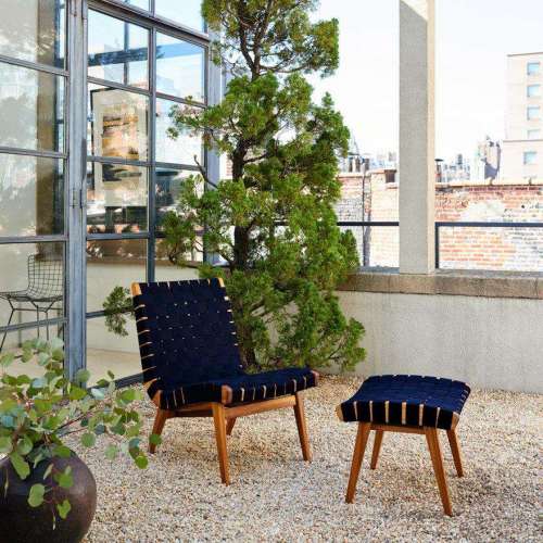 Risom Lounge Chair, Zwart - Knoll - Jens Risom - Stoelen - Furniture by Designcollectors