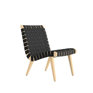 Risom Lounge Chair, Zwart