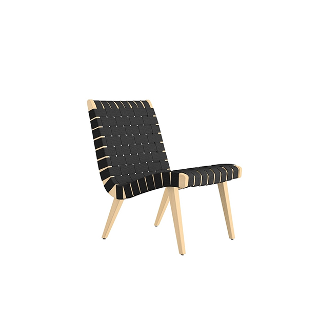 Risom Lounge Chair, Noir - Knoll - Jens Risom - Chaises - Furniture by Designcollectors