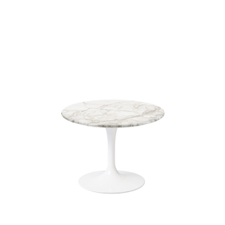 Saarinen Low Round Tulip Table, Calacatta Marble (H36, D51)