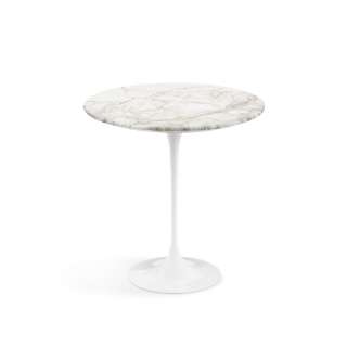 Saarinen Low Round Tulip Table, Calacatta Marble (H51, D51)