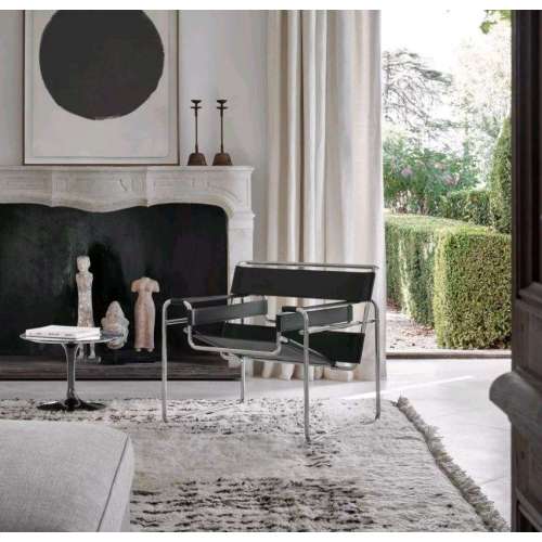 Saarinen Low Round Tulip Table, Sahara Noir Marble (H36, D51) - Knoll - Eero Saarinen - Tables - Furniture by Designcollectors