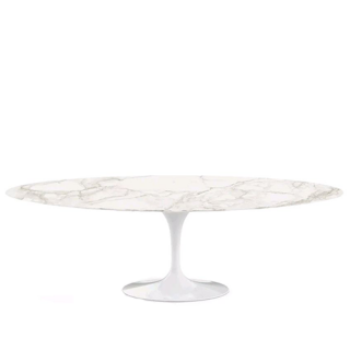 Saarinen Oval Tulip Dining table, Calacatta Marble (H73, L244)