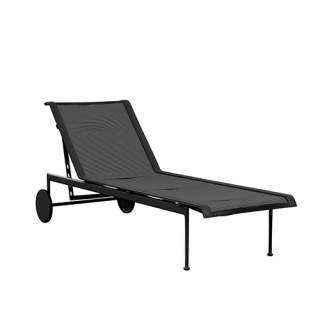 Schultz Adjustable Chaise Lounge 1966 Outdoor, Black