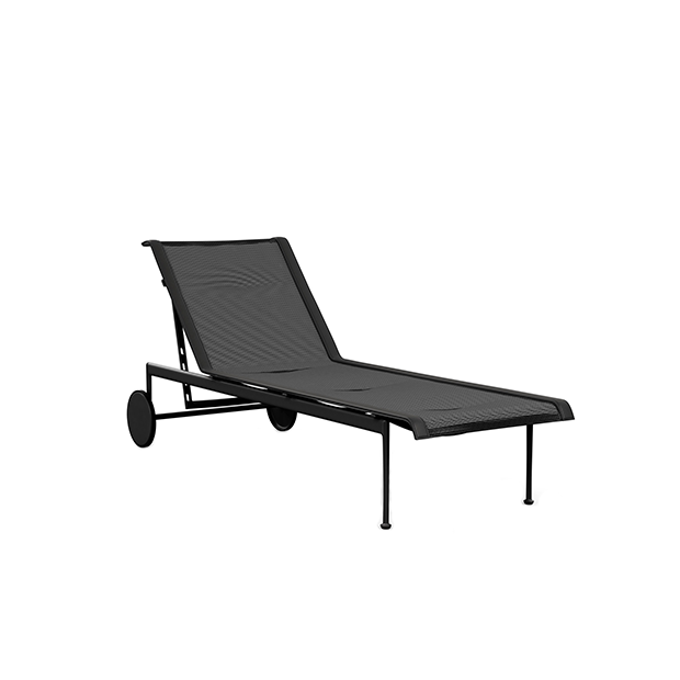 Schultz Adjustable Chaise Lounge 1966 Outdoor, Black - Knoll - Richard Schultz - Outdoor - Furniture by Designcollectors