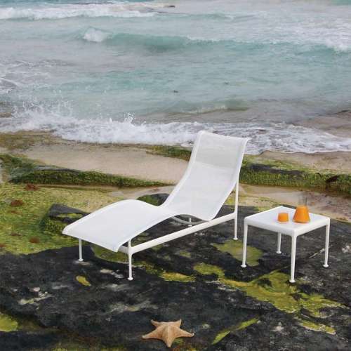 Schultz Coffee Table 1966, White frame, White porcelain top - Knoll - Richard Schultz - Outdoor - Furniture by Designcollectors