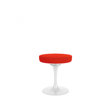 Tulip Stool Swivel, Tonus Bright Red - Knoll - Eero Saarinen - Furniture by Designcollectors