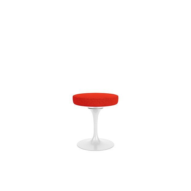 Tulip Stool Swivel, Tonus Bright Red - Knoll - Eero Saarinen - Stoelen - Furniture by Designcollectors
