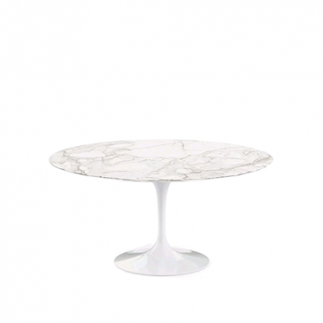Saarinen Round Tulip Table, Calacatta Marble (H72 D152) - Knoll - Eero Saarinen - Furniture by Designcollectors