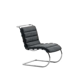 MR Armless chair - Bauhaus Edition, Black, Ferro