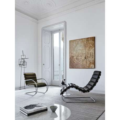 MR Armless chair - Bauhaus Edition, Black, Ferro - Knoll - Ludwig Mies van der Rohe - Furniture - Furniture by Designcollectors