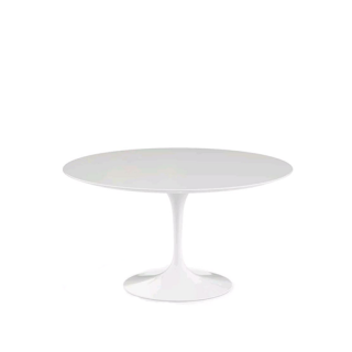 Saarinen Round Tulip Table, White Laminate (H72 D137)