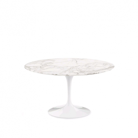 Saarinen Round Tulip Table Calacatta Marble (H72 D137) - Knoll - Furniture by Designcollectors