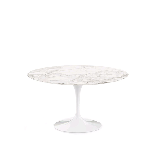 Saarinen Round Tulip Table Calacatta Marble (H72 D137) - Knoll - Eero Saarinen - Dining Tables - Furniture by Designcollectors
