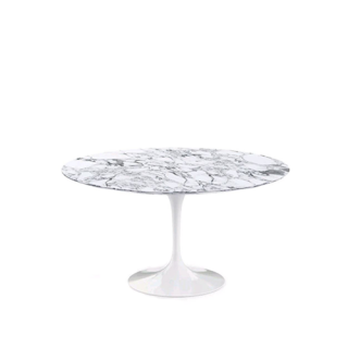 Saarinen Round Tulip Table, Statuarietto Marble (H72 D137)