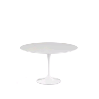 Saarinen Round Tulip Table, Witte Laminaat (H72 D120)