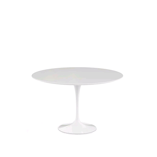 Saarinen Round Tulip Table, White Laminate (H72 D120) - Knoll -  - Dining Tables - Furniture by Designcollectors