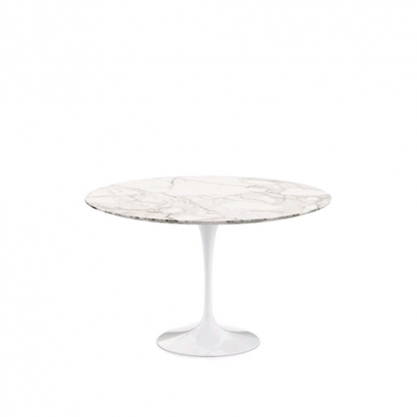 Saarinen Round Tulip Table, Calacatta Marmer (H72 D120) - Knoll - Eettafels - Furniture by Designcollectors
