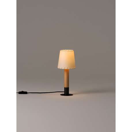 Basica Minima, Stitched Beige parchment - Santa & Cole - Santa & Cole Team - Table Lamp - Furniture by Designcollectors