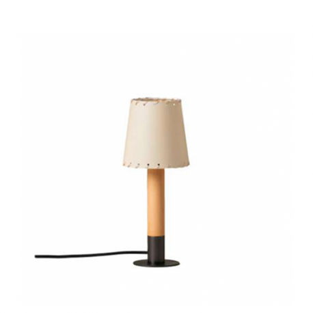 Basica Minima, Stitched Beige parchment - Santa & Cole - Santa & Cole Team - Table Lamp - Furniture by Designcollectors