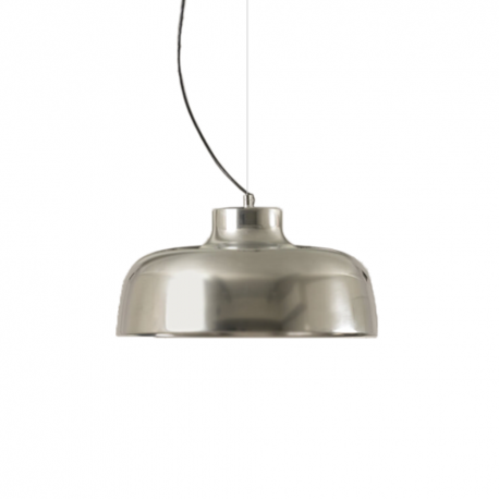 M68 Pendant Lamp, Polished aluminium, chrome-plated - Santa & Cole - Miguel Milá - Furniture by Designcollectors