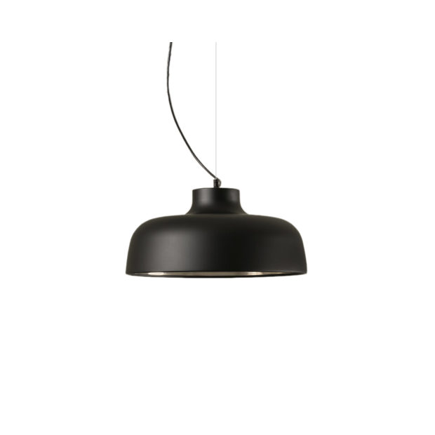 M68 Pendant Lamp, Black matte aluminium, Black - Santa & Cole - Miguel Milá - Éclairage - Furniture by Designcollectors