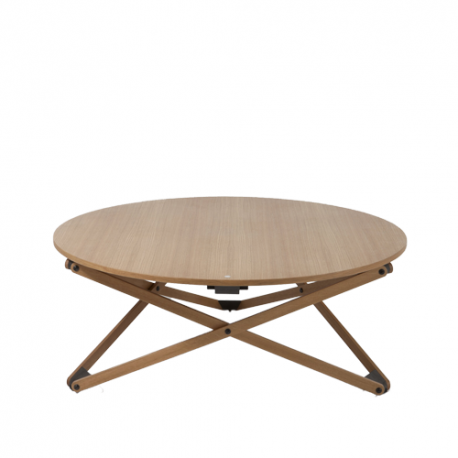 Subeybaja Adjustable Table, Natural oak - Santa & Cole - Robert Heritage - Furniture by Designcollectors