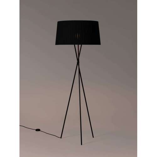 Tripode G5 Floor lamp, Black metal, Black - Santa & Cole - Santa & Cole Team - Lampes sur Pied - Furniture by Designcollectors