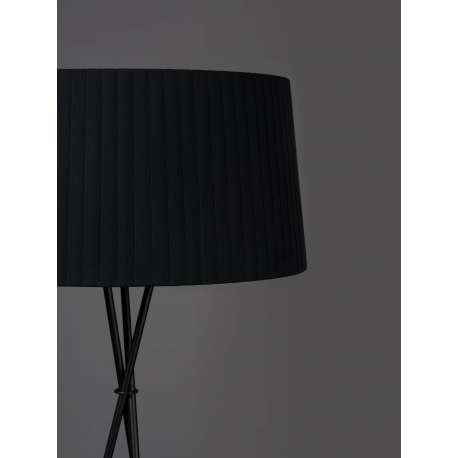 Tripode G5 Floor lamp, Black metal, Black - Santa & Cole - Santa & Cole Team - Floor Lamp - Furniture by Designcollectors