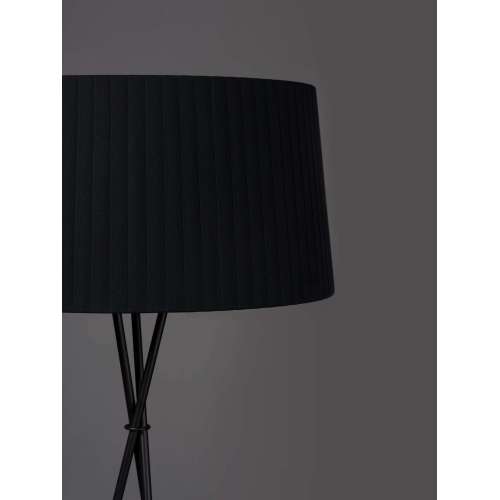 Tripode G5 Floor lamp, Black metal, Black - Santa & Cole - Santa & Cole Team - Floor Lamps - Furniture by Designcollectors