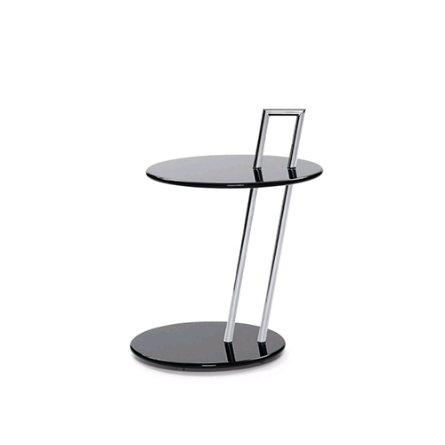 Occasional Table, Black high-gloss, Round - Classicon - Eileen Gray - Accueil - Furniture by Designcollectors