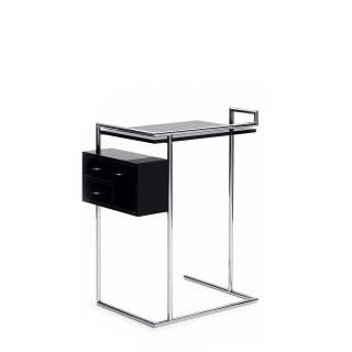 Petite Coiffeuse Dressing Table, Black high-gloss