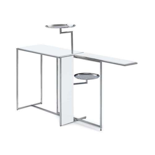 Rivoli Side Table, White high-gloss - Classicon - Eileen Gray - Home - Furniture by Designcollectors