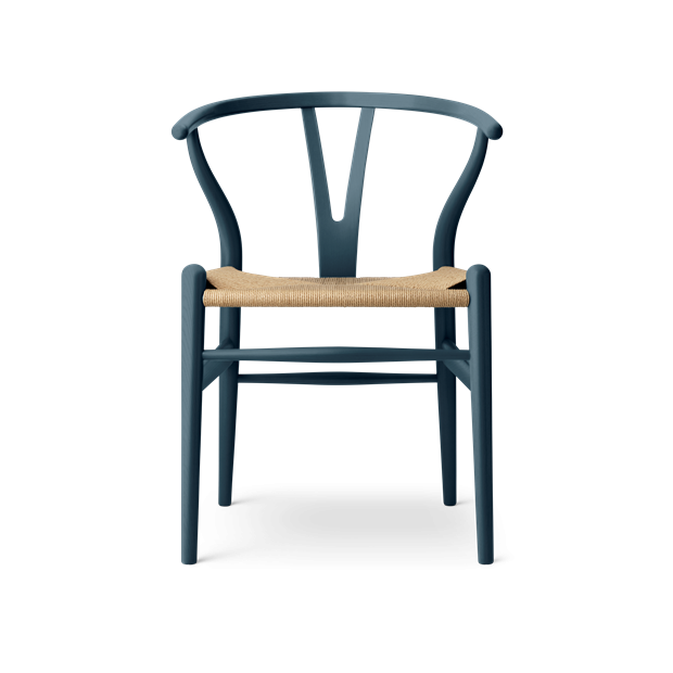 CH24 Wishbone chair Limited Edition, Pewter Blue - Carl Hansen & Son - Hans Wegner - Outlet - Furniture by Designcollectors