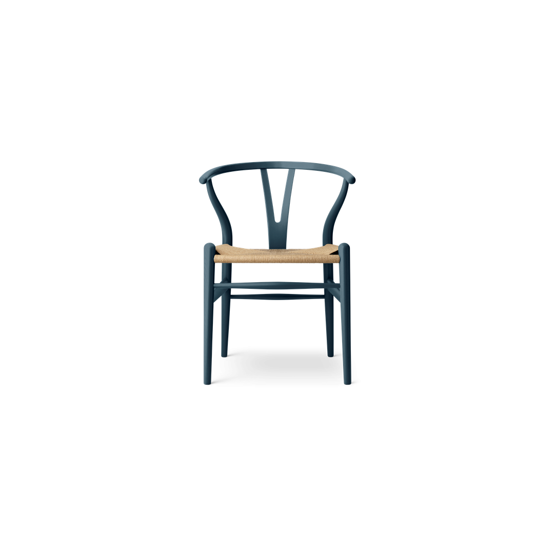 CH24 Wishbone chair Limited Edition, Pewter Blue Carl Hansen & Son by