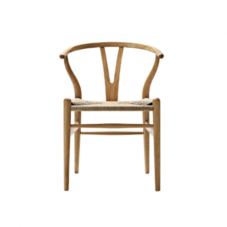 CH24 Wishbone Chair, Oiled oak, Natural cord - Carl Hansen & Son - Furniture by Designcollectors