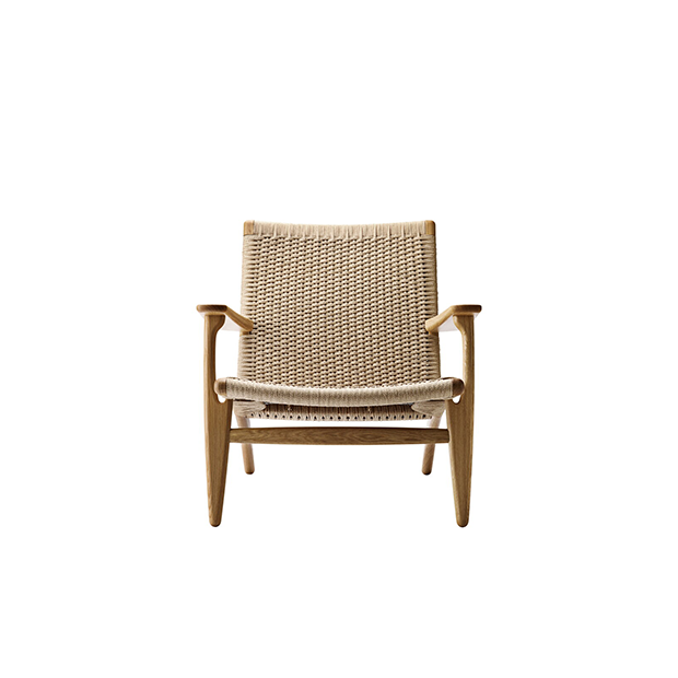 CH25 Lounge chair, Oiled oak, Natural cord - Carl Hansen & Son - Hans Wegner - Home - Furniture by Designcollectors