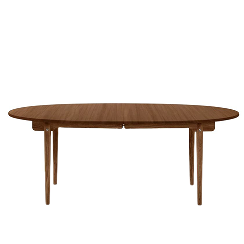 CH338 Dining table (prepared for 4 leaves), Oiled walnut - Carl Hansen & Son - Hans Wegner - Tables - Furniture by Designcollectors