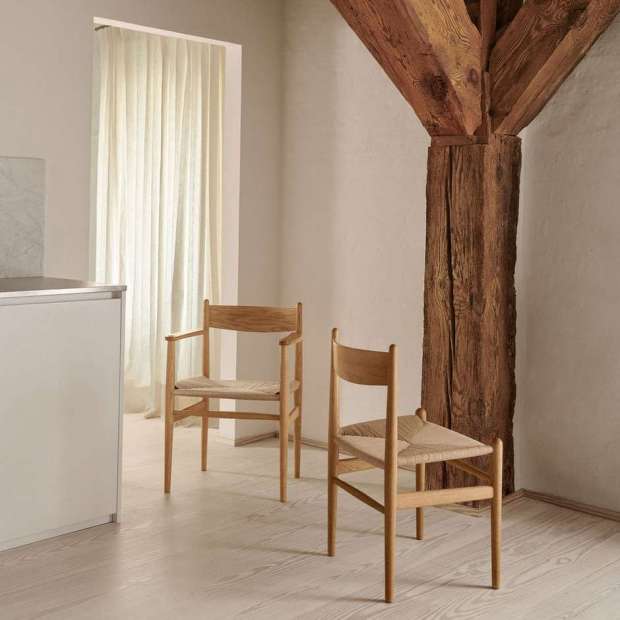 CH36 Stoel, oiled oak, natural cord - Carl Hansen & Son - Hans Wegner - Home - Furniture by Designcollectors