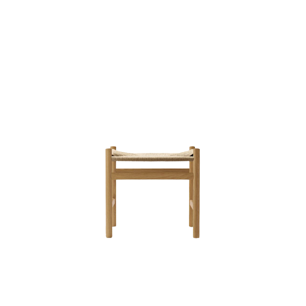 CH53 Footstool, Oiled oak, Natural cord - Carl Hansen & Son - Hans Wegner - Bancs et tabourets - Furniture by Designcollectors