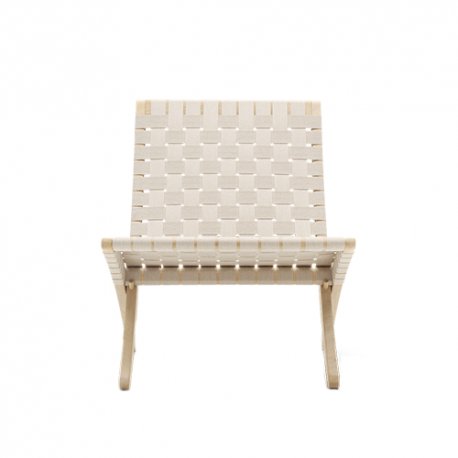MG501 Cuba Lounge chair indoor, Soaped oak, Natural cord - Carl Hansen & Son - Morten Gøttler - Furniture by Designcollectors
