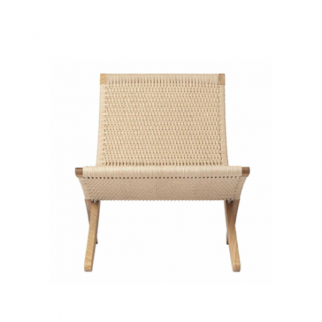 MG501 Cuba Lounge chair indoor, Oiled oak, paper cord - Carl Hansen & Son - Morten Gøttler - Furniture by Designcollectors