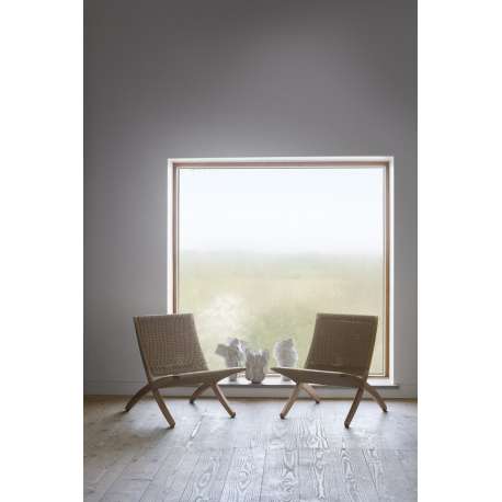 MG501 Cuba Lounge chair indoor, Oiled oak, paper cord - Carl Hansen & Son - Morten Gøttler - Home - Furniture by Designcollectors