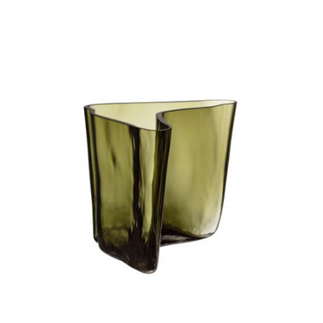 Alvar Aalto Collection vase 175 x 140 mm moss green - Iittala - Furniture by Designcollectors