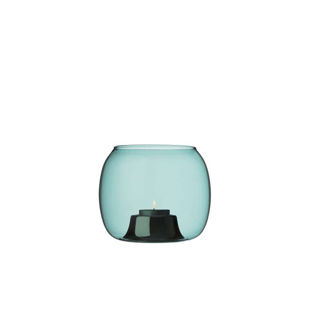 Kaasa Tealight Candleholder 141x115mm, Sea blue - Iittala - Ilkka Suppanen - Accueil - Furniture by Designcollectors