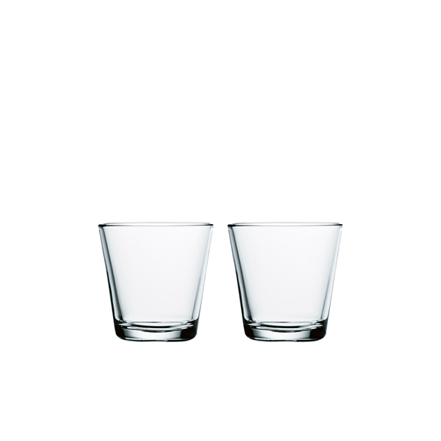 Kartio Glass 21cl clear - 2 pcs - Iittala - Kaj Franck - Weekend 17-06-2022 15% - Furniture by Designcollectors