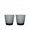 Kartio Glass 21cl grey - 2 pcs - Furniture by Designcollectors